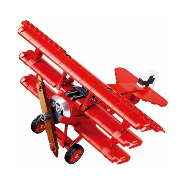 Sluban Model Bricks WWI Fokker Dr-1S Triplane 1:35 Building Kit, 281 Pieces, Ages 8+