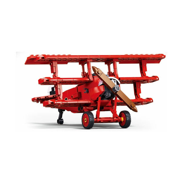 Sluban Model Bricks WWI Fokker Dr-1S Triplane 1:35 Building Kit, 281 Pieces, Ages 8+