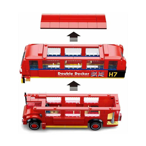 Sluban Modelbricks London Bus 382 Pieces - Display Brick Model Kit