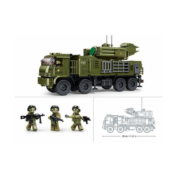 Sluban Modelbricks Pantsir-S1 Self-Propelled Air Defense - 659 Pieces