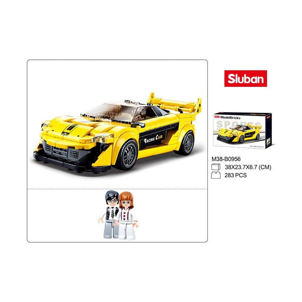Sluban Modelbricks Racing Car 283 Pieces - Display Brick Model Kit