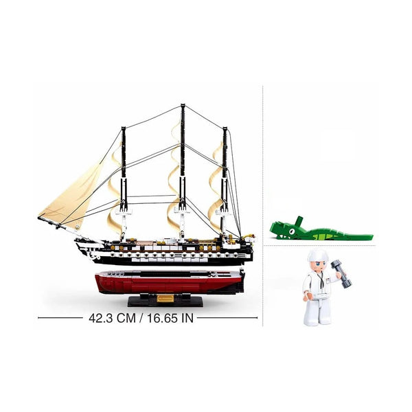Sluban - Modelbricks - Uss Constitution 1X-21 Frigate 1:170