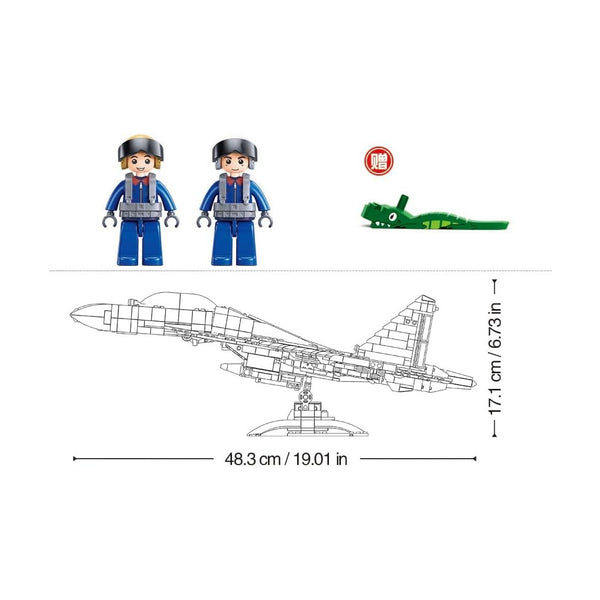 Sluban - Modelbricks-1/44 J16 Aircraft Carrier 1041Pcs