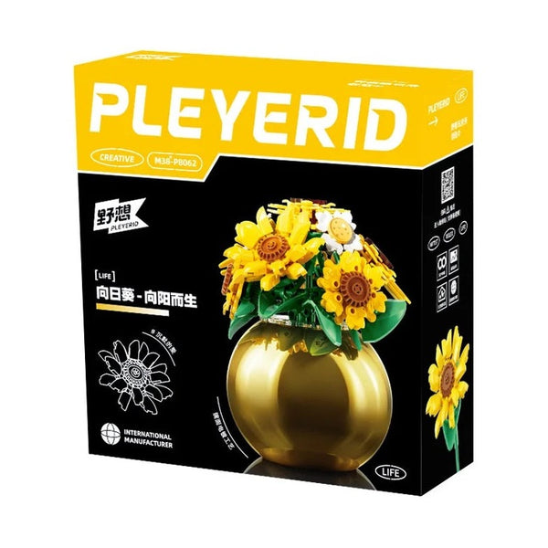Sluban - Pleyerid - Sunflower(Plated Vases)288Pcs