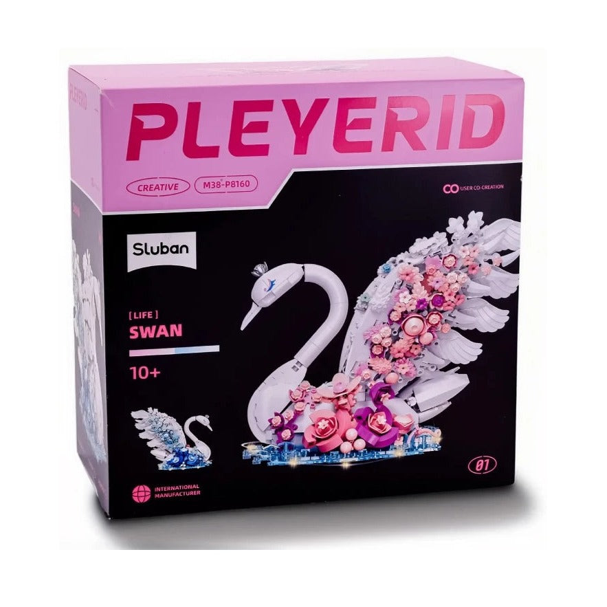 Sluban - Pleyerid - Swans (Lights) 932Pcs