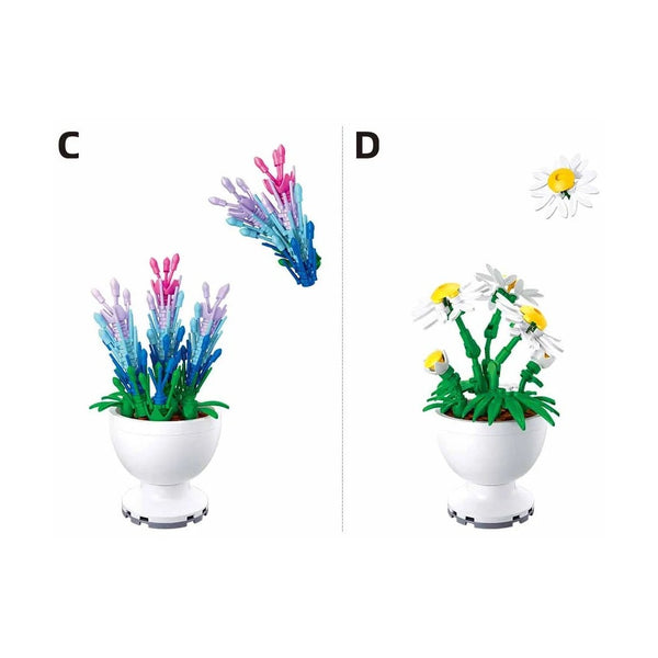 Sluban - Pleyerid-Potted Plants(6 Boxes In 1 Display-3