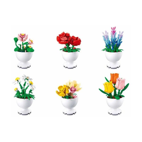Sluban - Pleyerid-Potted Plants(6 Boxes In 1 Display-5