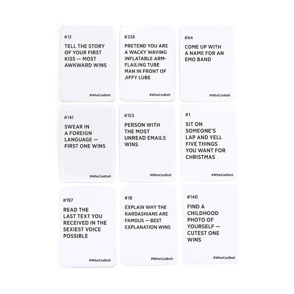 Who Can Do It - Compete With Your Friends To Win These Challenges Party Game