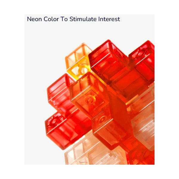 Mideer Neon Space Kongming Jing Lock - 3D Wooden Brain Teaser