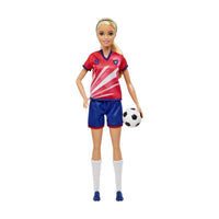 Barbie Careers Fashion Doll Soccer Player Blonde Ponytail