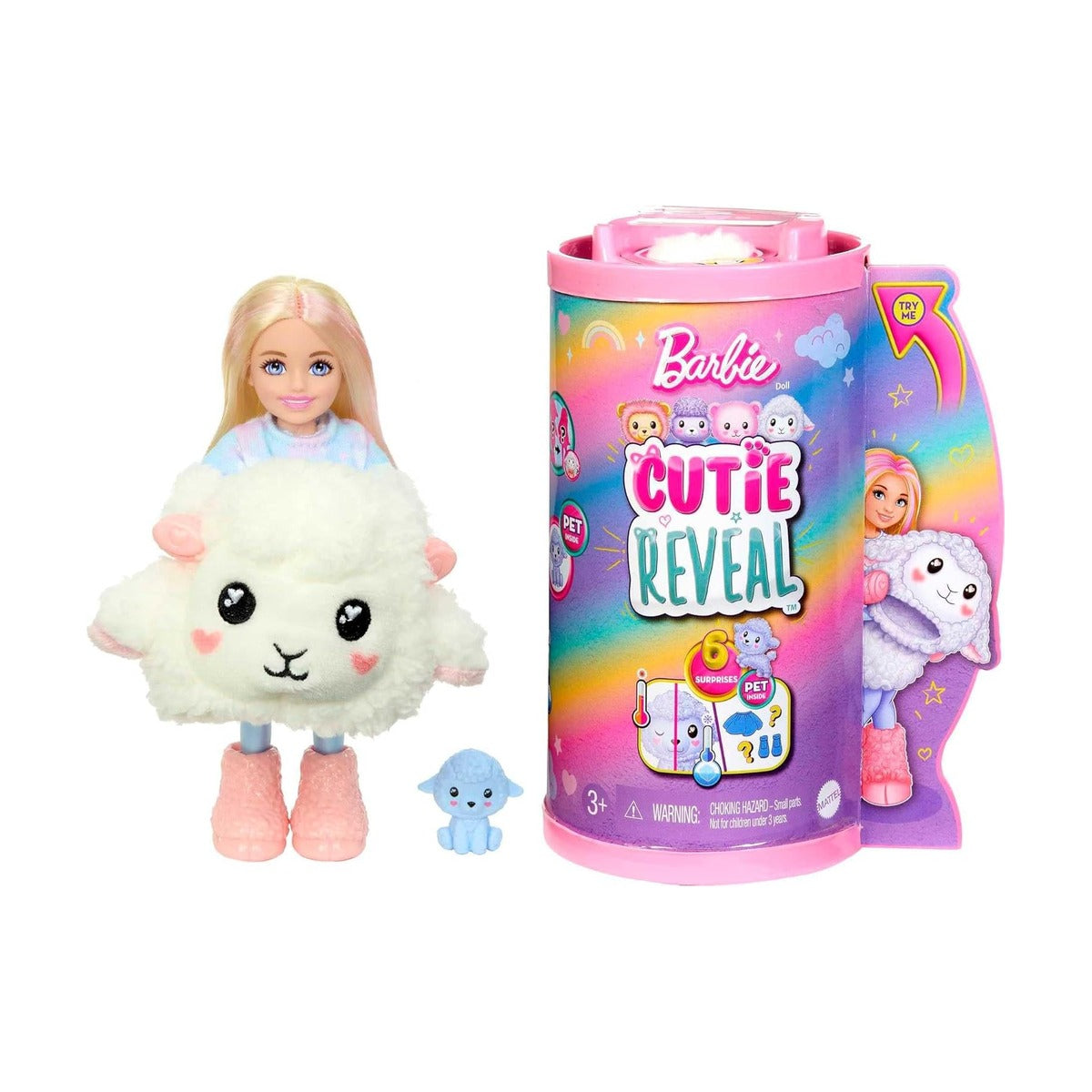 Barbie Chelsea Cutie Reveal Cozy Cute Tees Series Lamb Doll