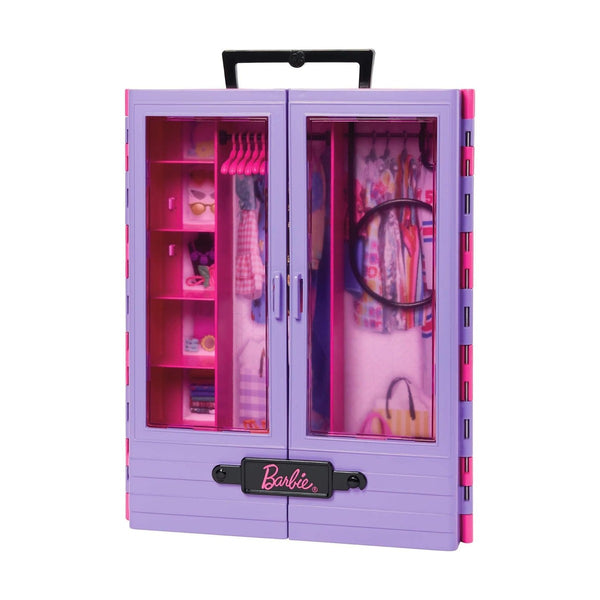 Barbie Ultimate Closet HJL66 Doll and Wardrobe Playset with Carry Handle, 2 Extra Dresses and Accessories