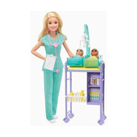 Barbie You Can Be Anything Baby Doctor Blonde Doll & Playset