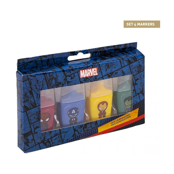Cerda - Fluor Markers Pack X4 Avengers