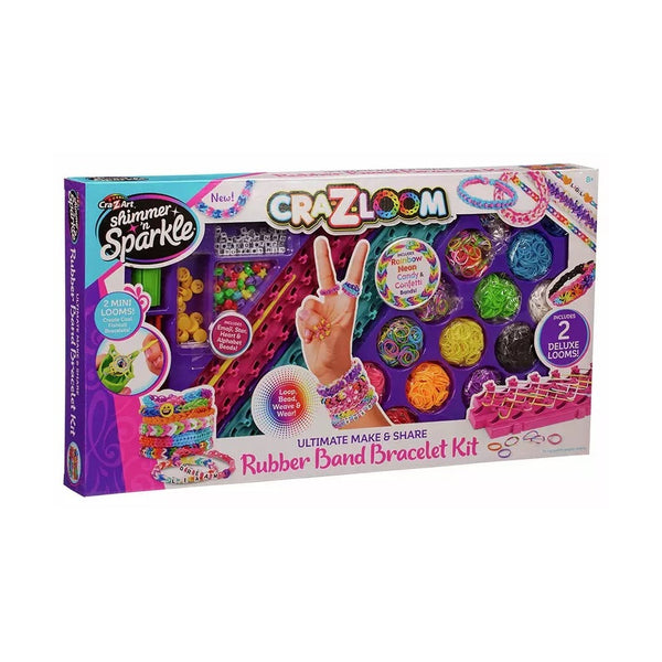 CraZArt Shimmer N Sparkle CraZLoom Rubber Band Bracelet Kit