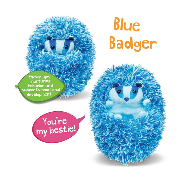 Discovery Curlimals Blue The Badger