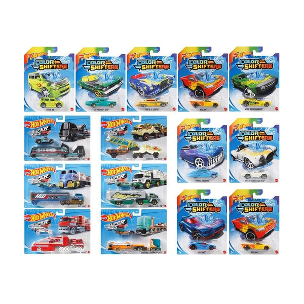 Hot Wheels Color Shifters 1:64 Assorted - Die-Cast Cars That Change