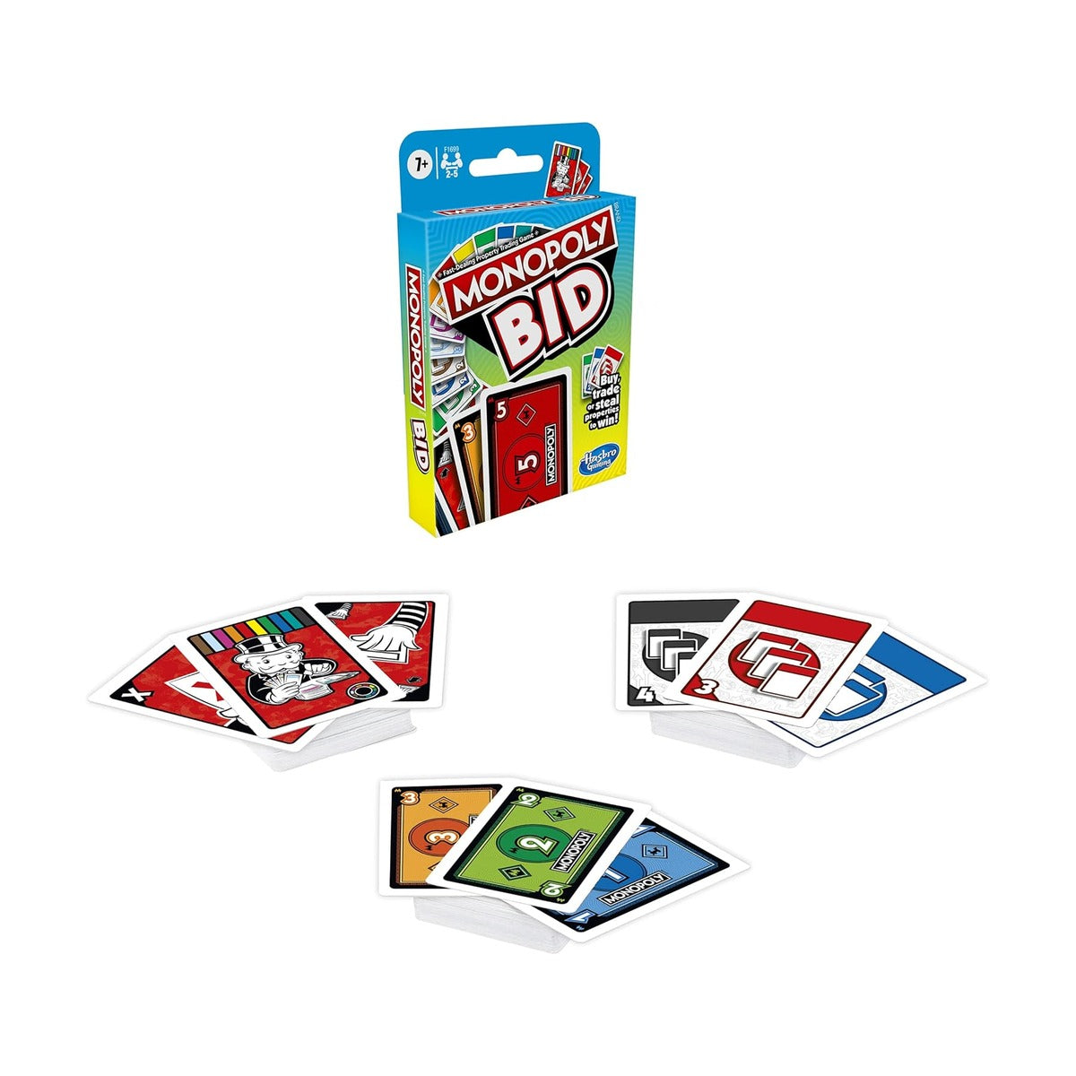 Hasbro Monopoly Bid Fast-Paced Card Game