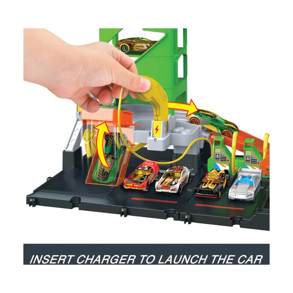 Hot Wheels City Track Set Super Recharge Fuel Station