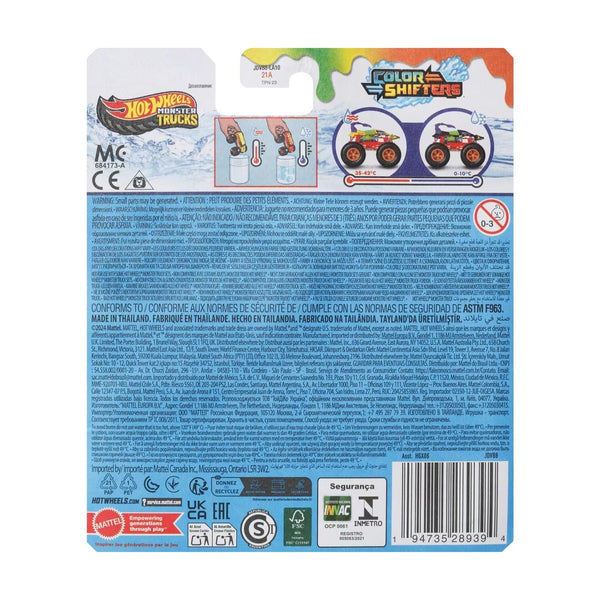 Hot Wheels Color Shifters Monster Trucks 1:64 Scorpedo