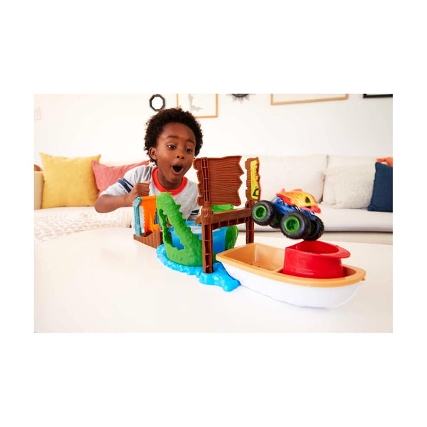 Hot Wheels Monster Trucks Swamp Chomp Playset