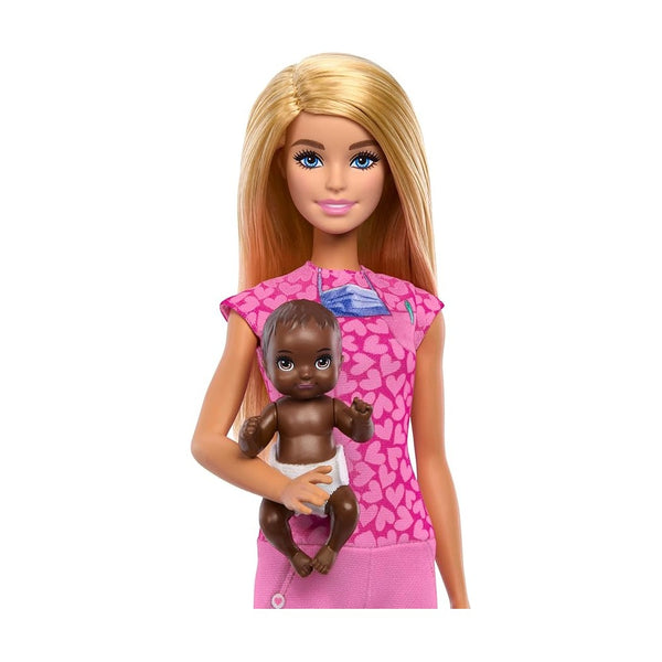 Mattel Barbie New Nrtg Bby Dctr Wht