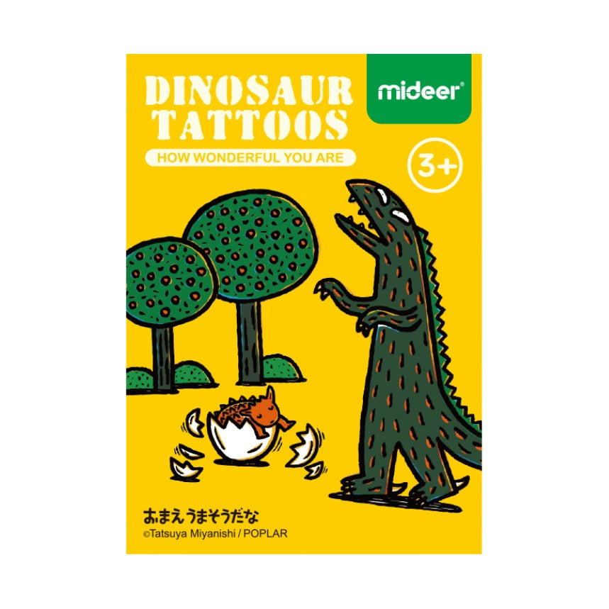 Mideer Dinosaur Temporary Tattoos - How Wonderful You Are Sticker Set