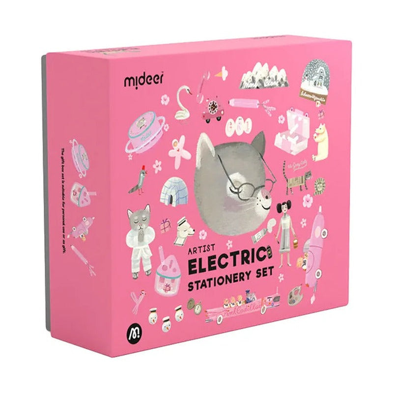 Mideer Electric Stationery Set Artist Pink