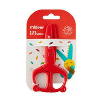 Mideer Kids Scissors Red - Safety Blade Craft Cutting Tool