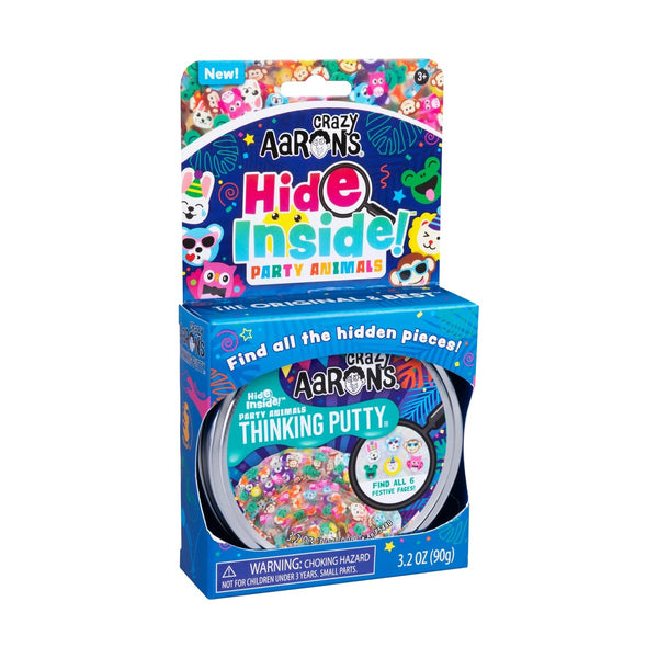 Crazy Aarons Party Animal Full Size 4 Thinking Putty Tin