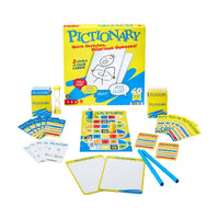 Mattel Pictionary Family Drawing Game, 222 Clue Cards, 3 Difficulty Levels, Ages 8+