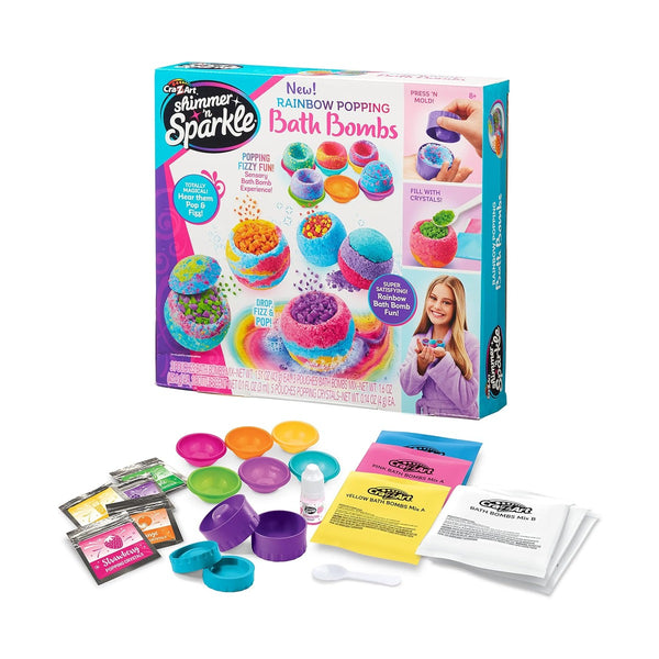 Cra-Z-Art Shimmer N Sparkle Rainbow Popping Bath Bombs