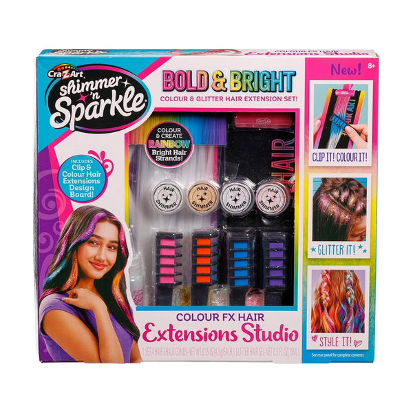 Cra-Z-Art Shimmer N Sparkle Color Fx Hair Extension Studio