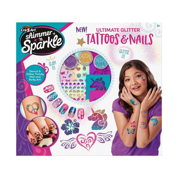 Cra-Z-Art Shimmer N Sparkle Nails & Body Tattoos