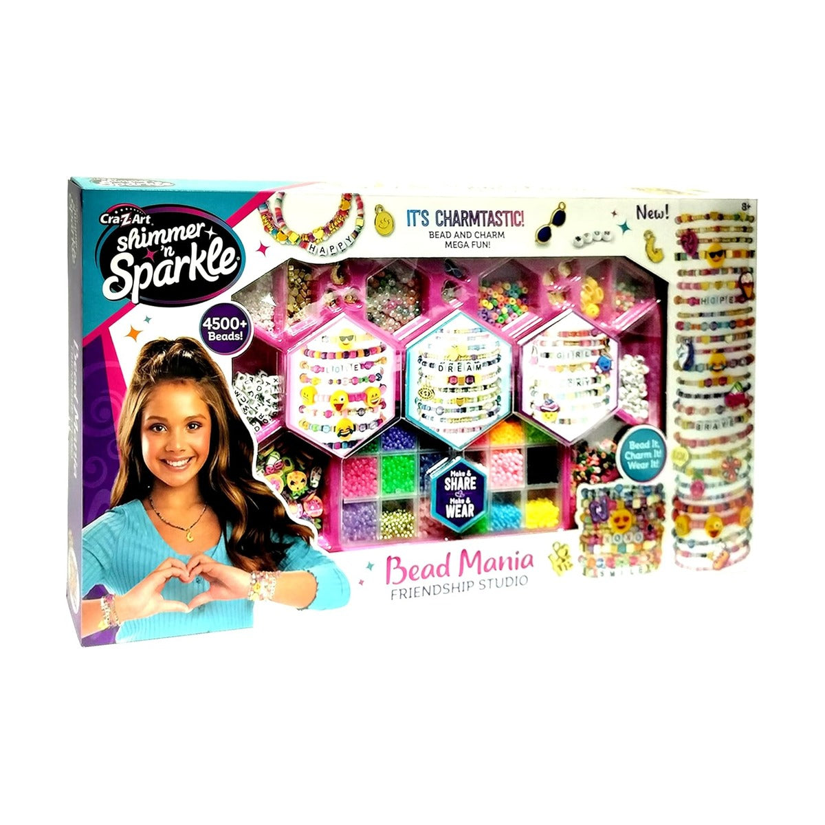 Cra-Z-Art Shimmer 'N Sparkle Bead Mania Friendship Studio