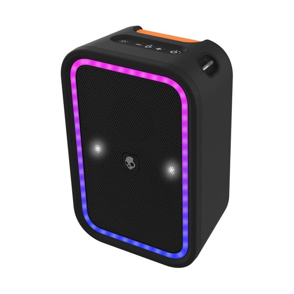 مكبر صوت للحفلات Skullcandy Stomp XL، لون أسود - مزود بأضواء LED وميكروفون كاريوكي