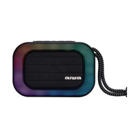 آيوا - BST-130tn - 5 واط RMS، بلوتوث 5.2، إضاءة RGB، بطارية 1200 مللي أمبير، أسود