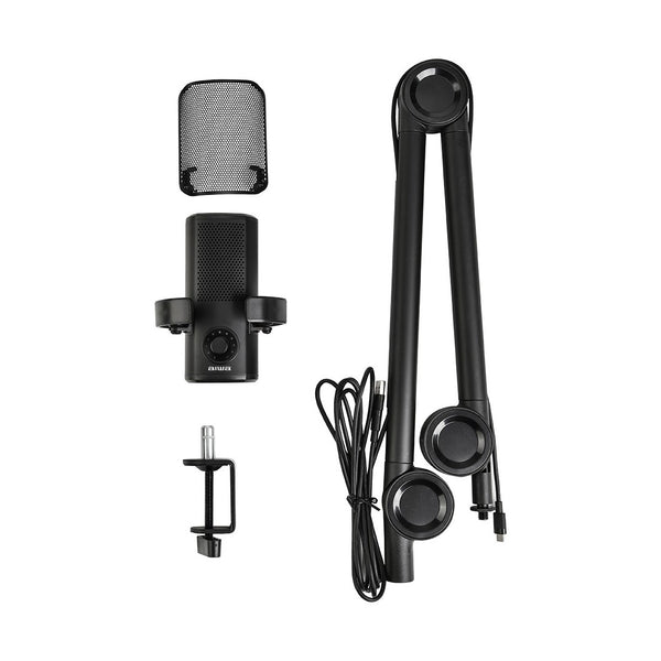 Aiwa - Pdma-10 premium cardioid microphone pro shock mount