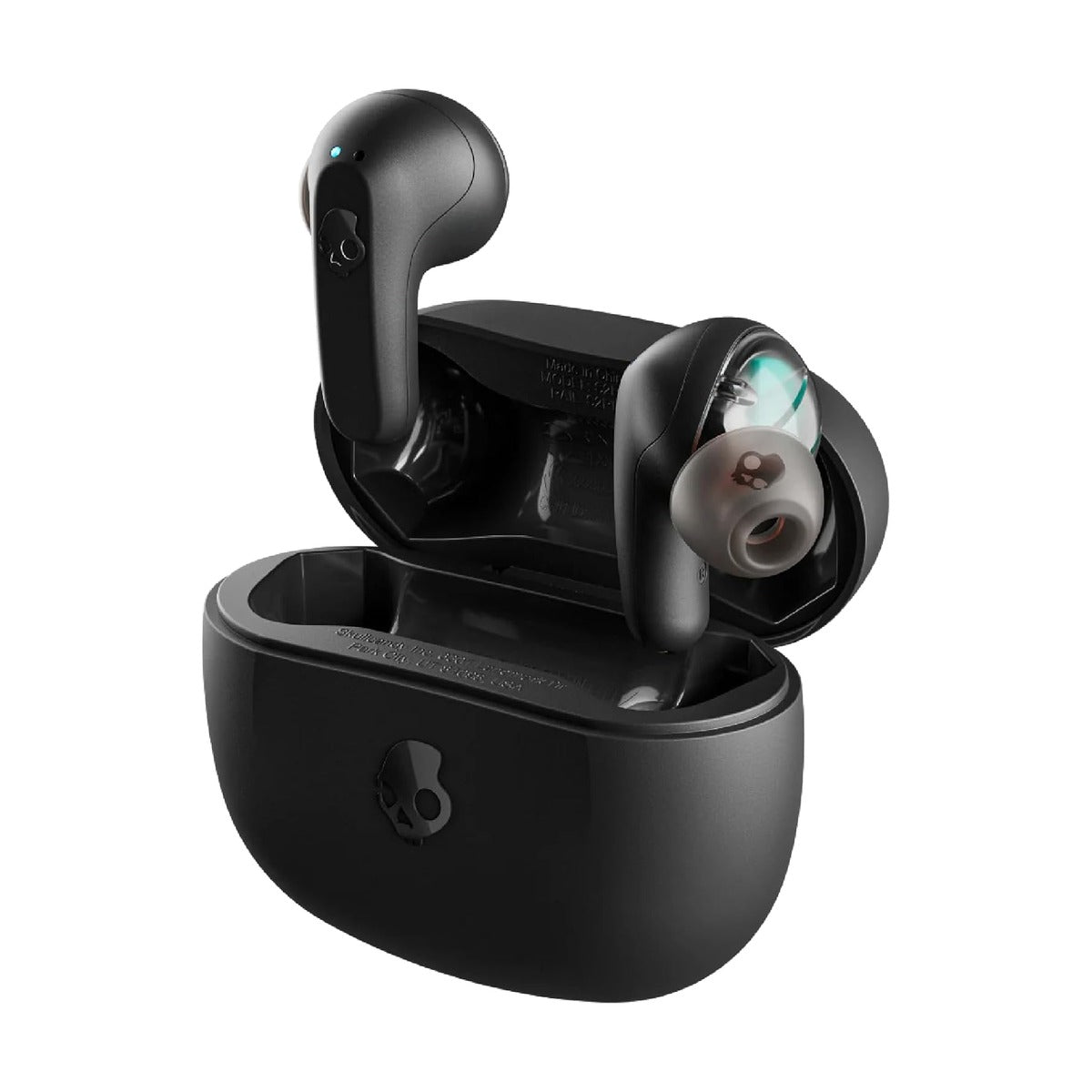سماعات Skullcandy Rail اللاسلكية الحقيقية - أسود