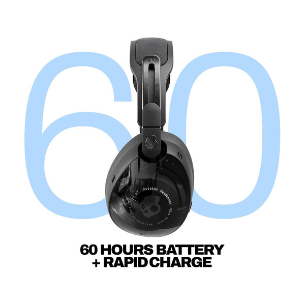 Skullcandy Aviator 900 Anc Wireless Noise Cancelling Over-Ear Headphones - Black