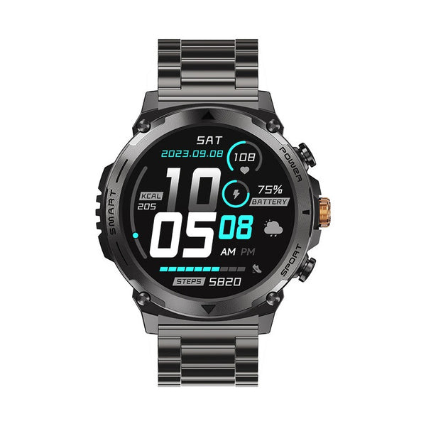 Wiwu - Smart Watch Sw03 - With Two Watch Bands - Stainless Steel+Silicone