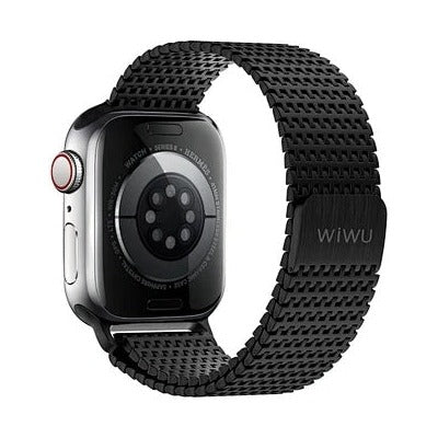 Wiwu - 42/44/45/49 Stainless Steel Watch Band Wi-Wb002 Black