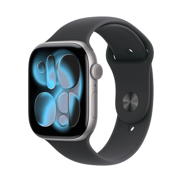 Apple Watch Series 11, (GPS) 46mm, Space Grey - AIuminum - Black - M/L