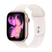 Apple Watch Series 11 (GPS) 42mm Rose Gold Aluminum Case with Light Blush Sport Band - Rose Gold - M/L