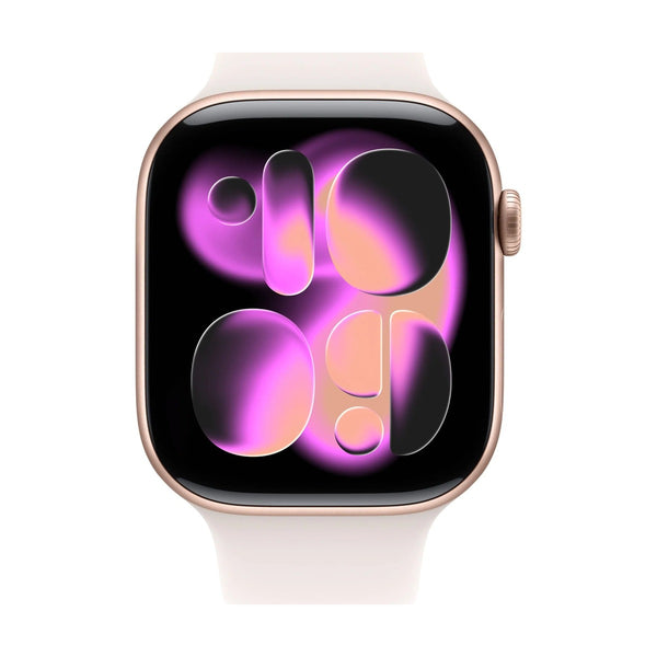 Apple Watch Series 11 (GPS) 42mm Rose Gold Aluminum Case with Light Blush Sport Band - Rose Gold - M/L