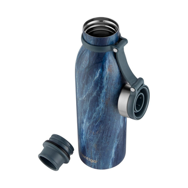 Contigo Autoseal Matterhorne Couture Vacuum Insulated Stainless Steel Bottle 590 ML, Blue Slate