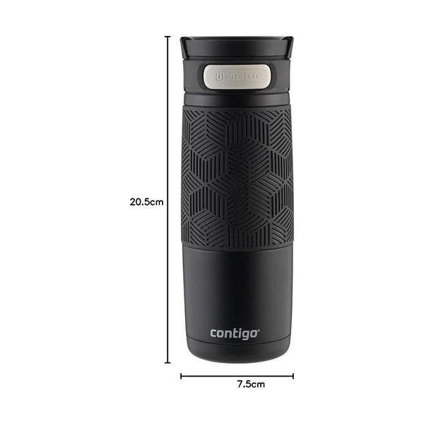 Contigo Autoseal Transit Vacuum Stainless Steel Travel Mug 470 Ml, Matte Black