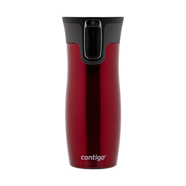 Contigo Autoseal West Loop Vacuum Insulated Stainless Steel Travel Mug 470 ML, Red