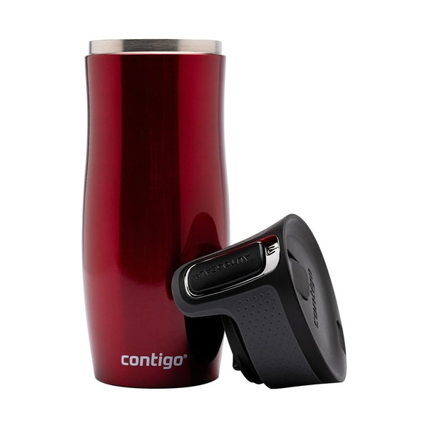 Contigo Autoseal West Loop Vacuum Insulated Stainless Steel Travel Mug 470 ML, Red