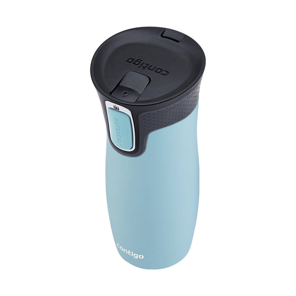 Contigo Autoseal West Loop Vacuum Stainless Steel Travel Mug 470 Ml, Iced Aqua
